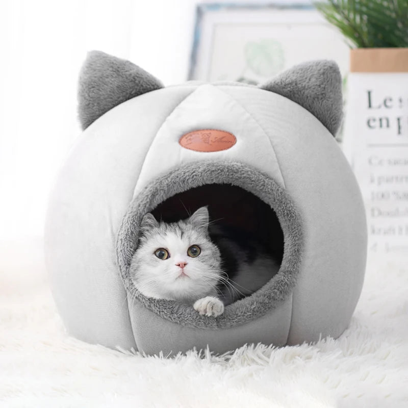 TrustiTails CatEar Cozy Cave Bed
