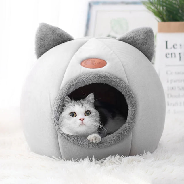 TrustiTails CatEar Cozy Cave Bed