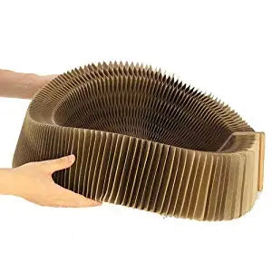 TrustiTails FoldScratch Collapsible Cat Scratcher Lounge