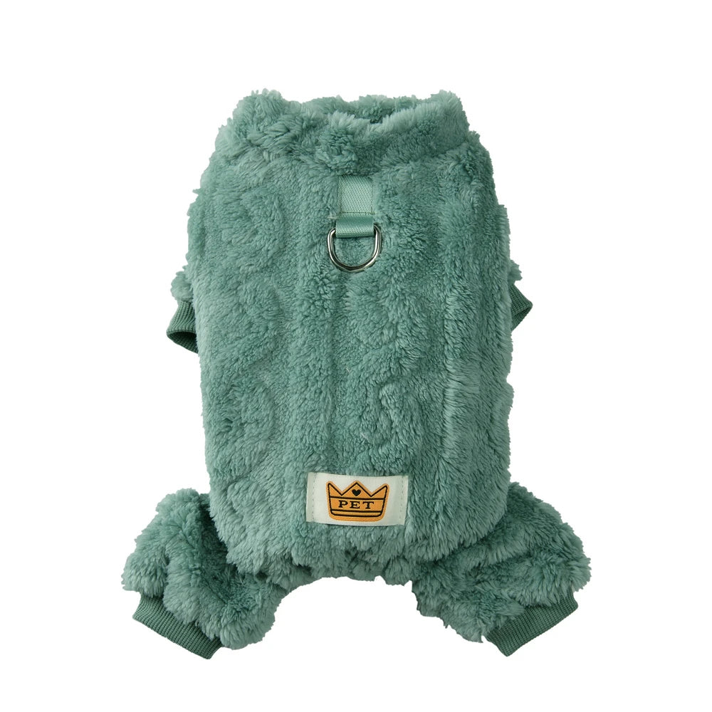 TrustiTails WinterWrap Fleece Dog Jumpsuit
