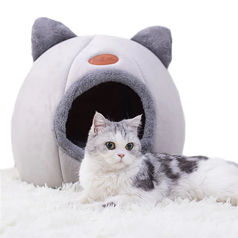 TrustiTails CatEar Cozy Cave Bed