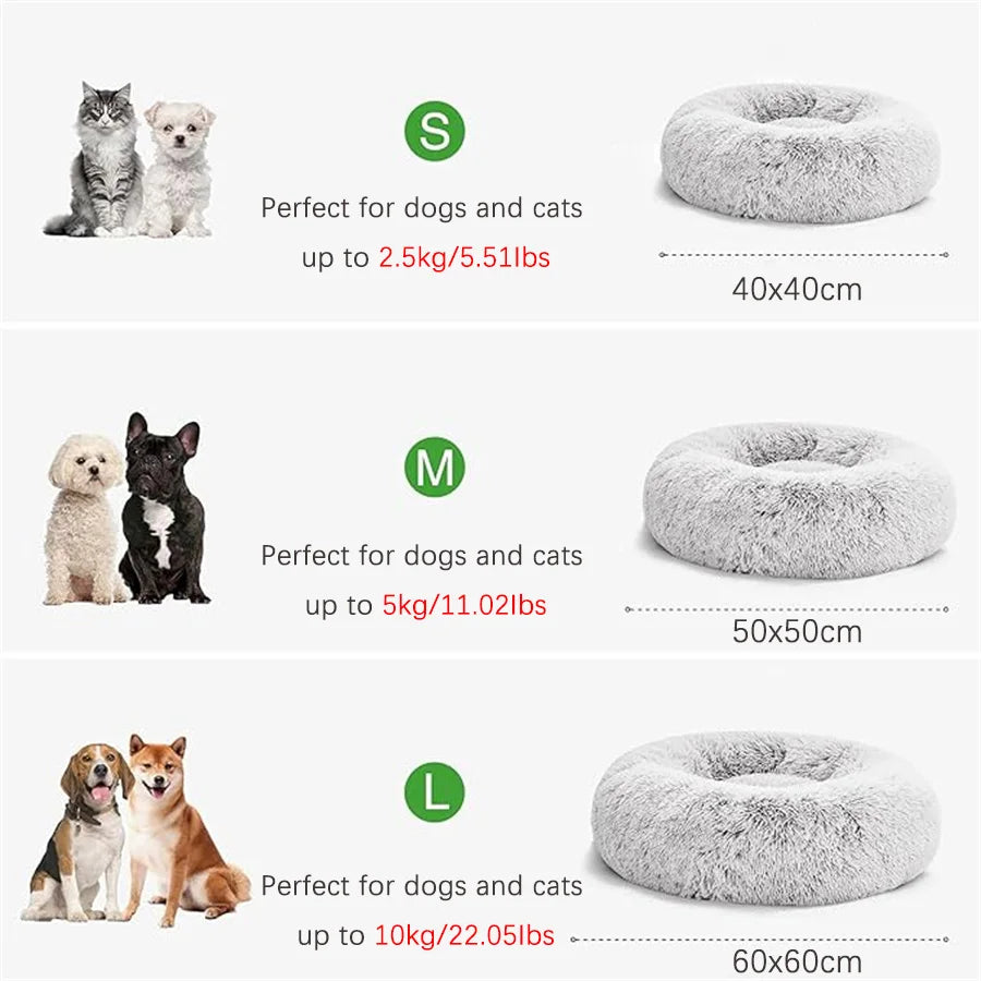 TrustiTails SnuggleRing Round Plush Pet Bed