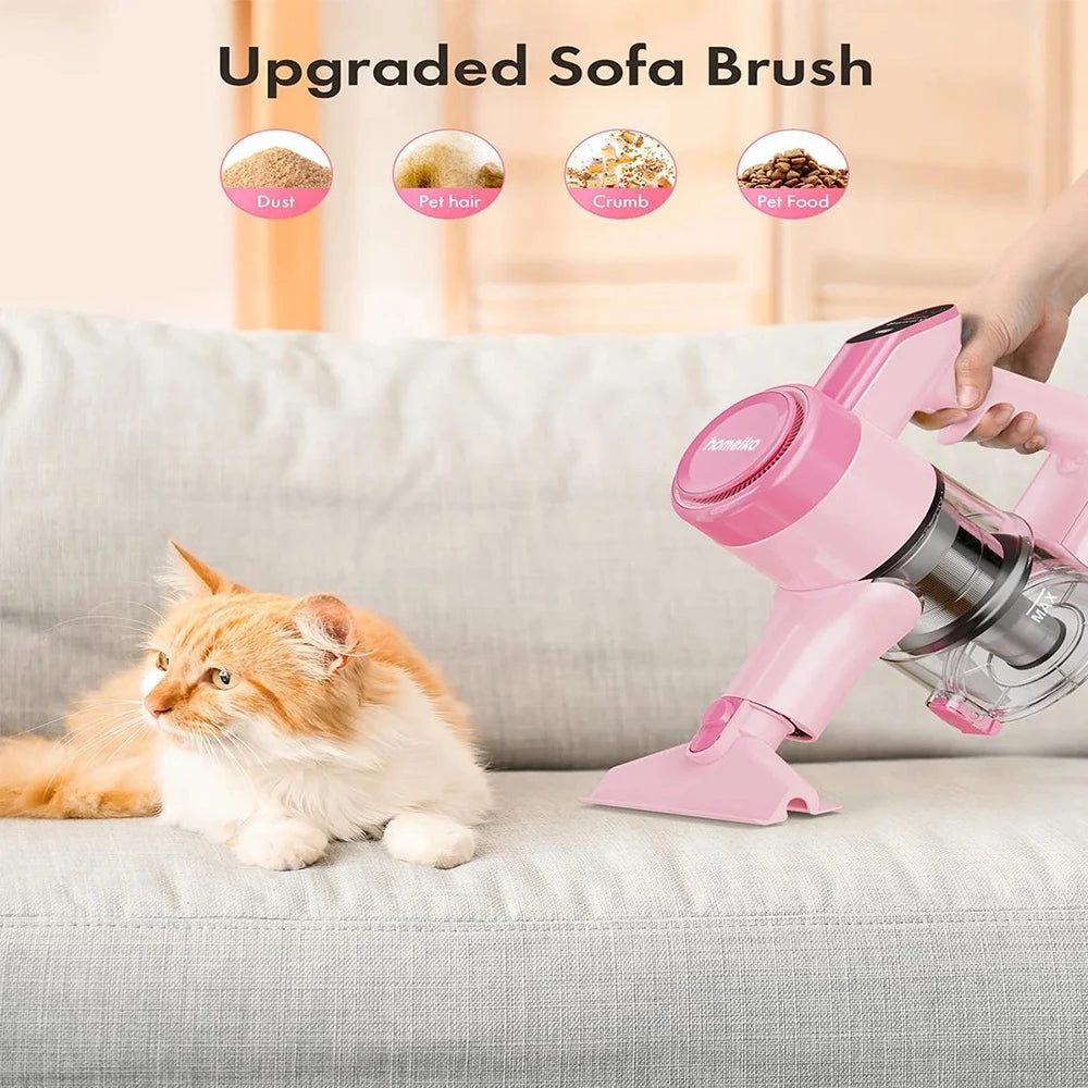 Homeika Cordless Vacuum Cleaner,23KPa 48mins Powerful Suction Vacuum LED Display,Lightweight Stick for HardFloor/Carpet/Pet Hair