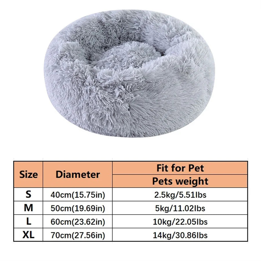 TrustiTails SnuggleRing Round Plush Pet Bed