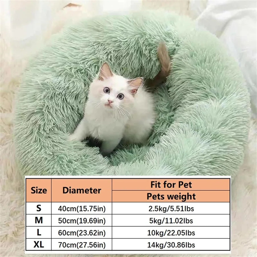 TrustiTails SnuggleRing Round Plush Pet Bed