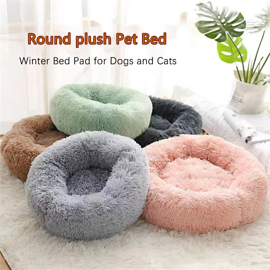 TrustiTails SnuggleRing Round Plush Pet Bed