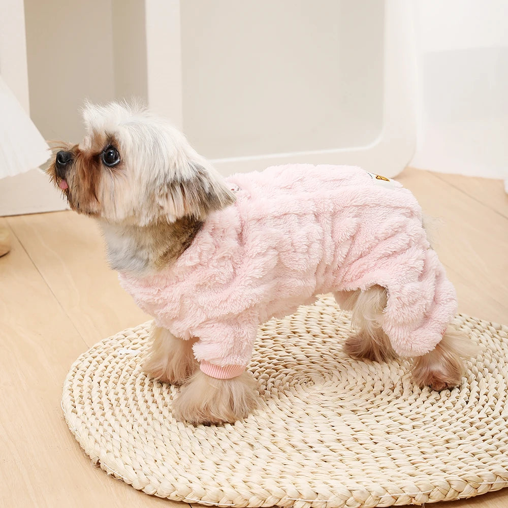 TrustiTails WinterWrap Fleece Dog Jumpsuit