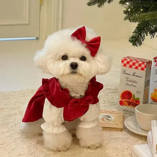 TrustiTails BowBelle Holiday Puppy Dress