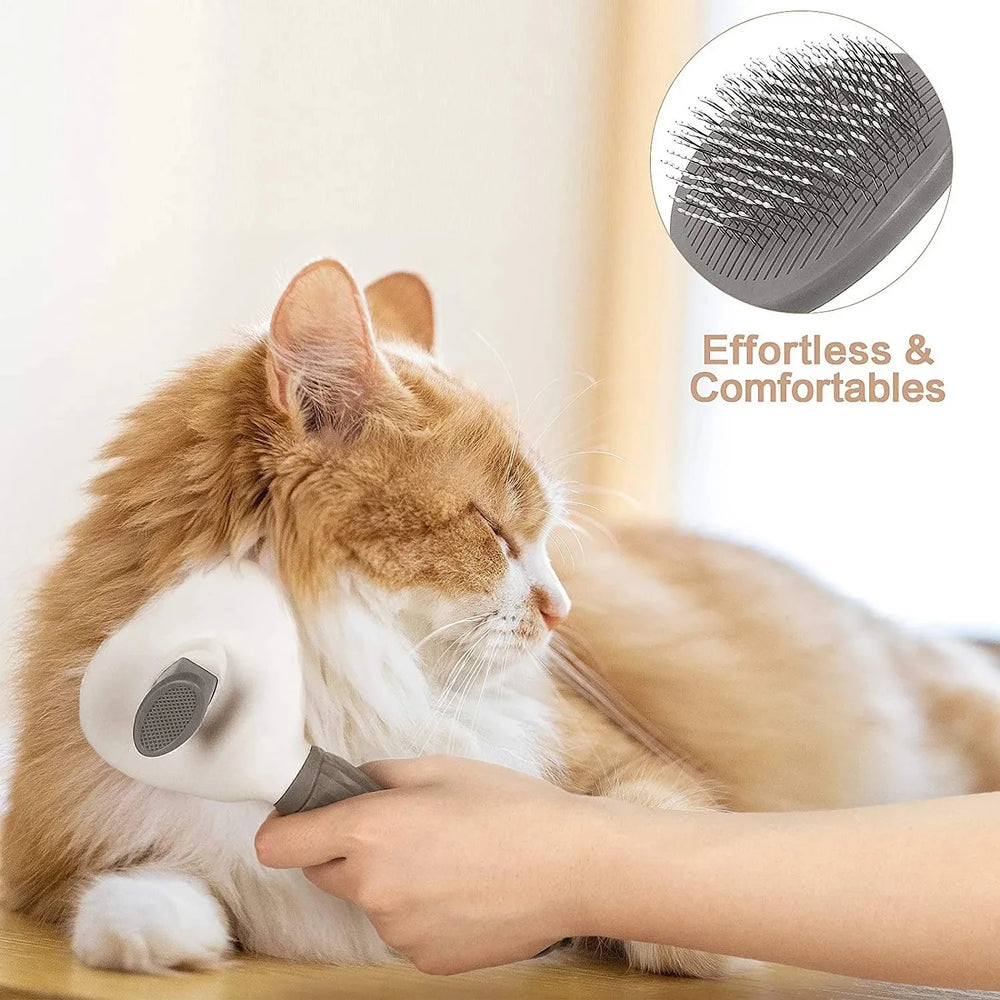 TrustiTails FurSweep Self-Cleaning Pet Brush