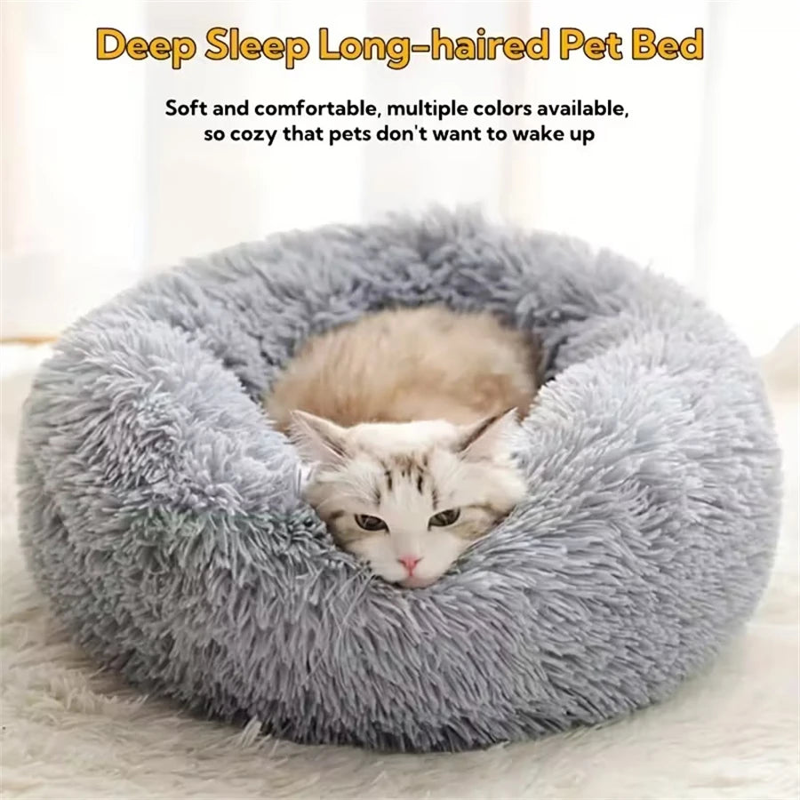 TrustiTails SnuggleRing Round Plush Pet Bed