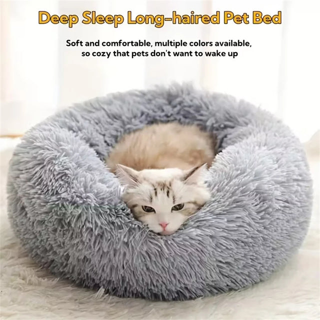 TrustiTails SnuggleRing Round Plush Pet Bed