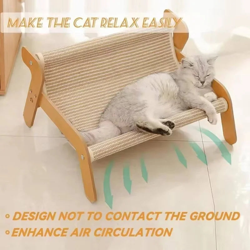 TrustiTails SisalNest 2-in-1 Cat Scratcher Lounge Bed