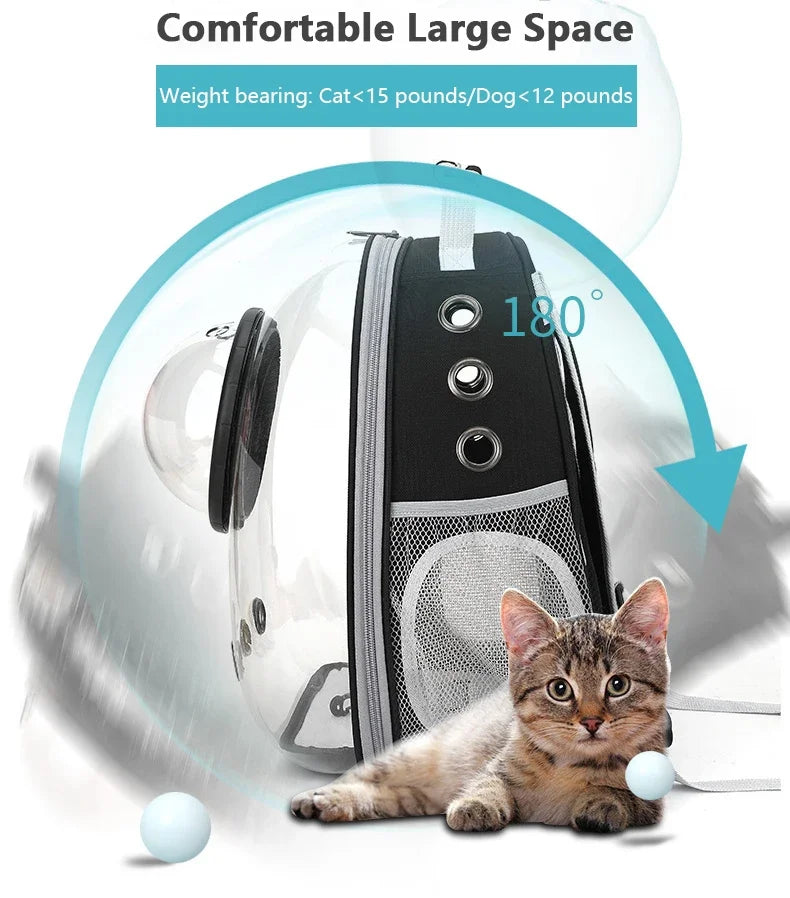 TrustiTails SkyPod Transparent Pet Carrier Backpack