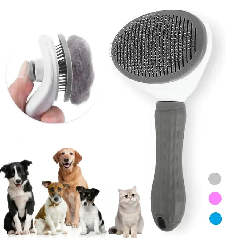 TrustiTails FurSweep Self-Cleaning Pet Brush