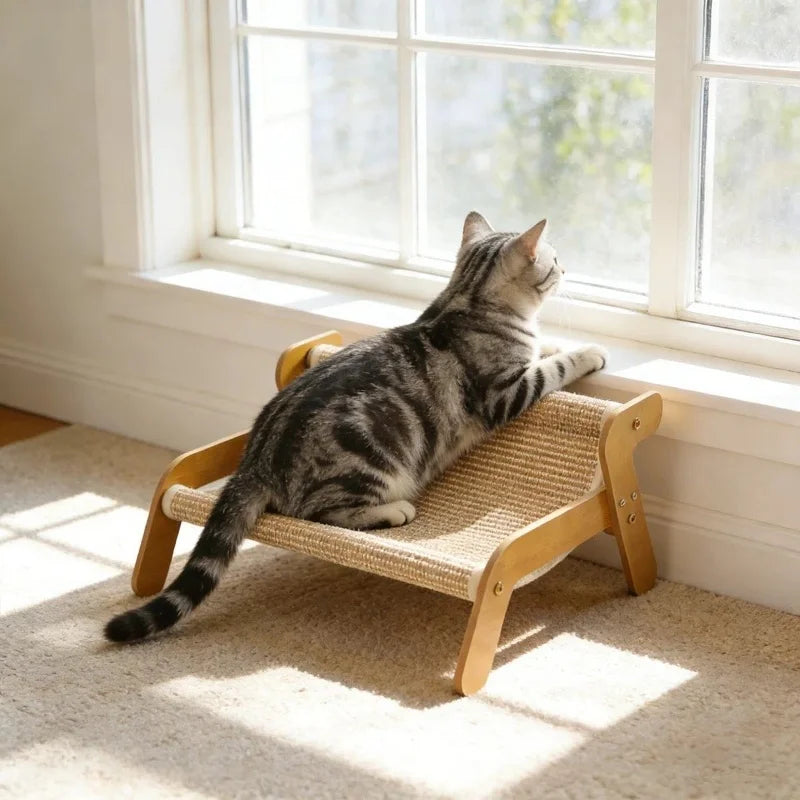 TrustiTails SisalNest 2-in-1 Cat Scratcher Lounge Bed