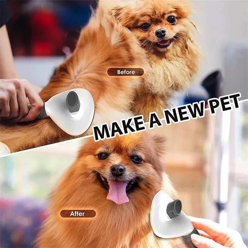 TrustiTails FurSweep Self-Cleaning Pet Brush