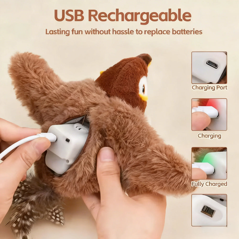 TrustiTails FlutterPal Flapping Bird Cat Toy