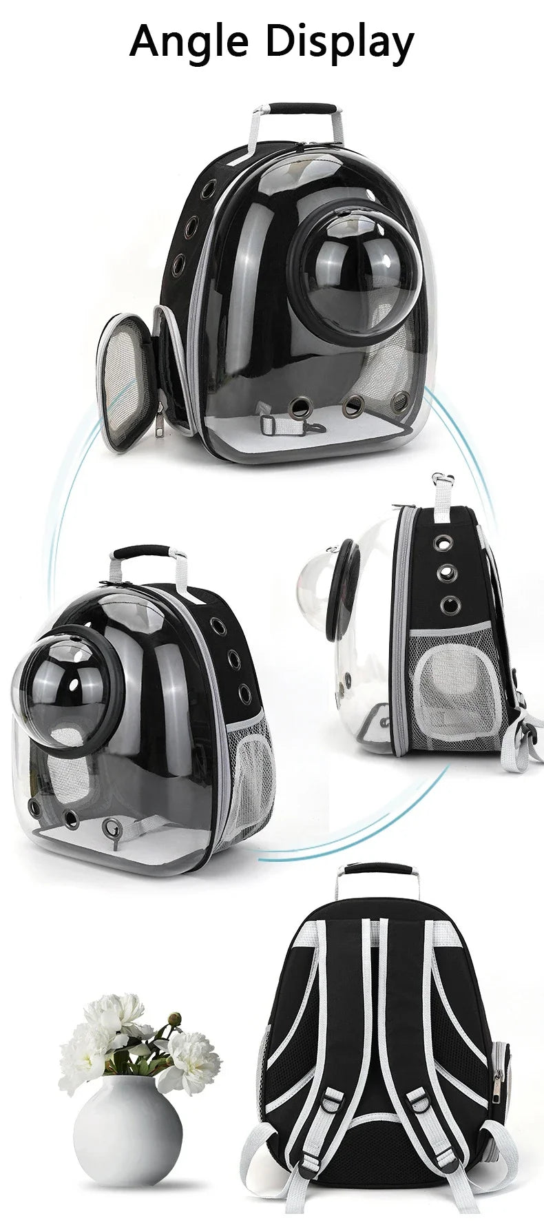 TrustiTails SkyPod Transparent Pet Carrier Backpack
