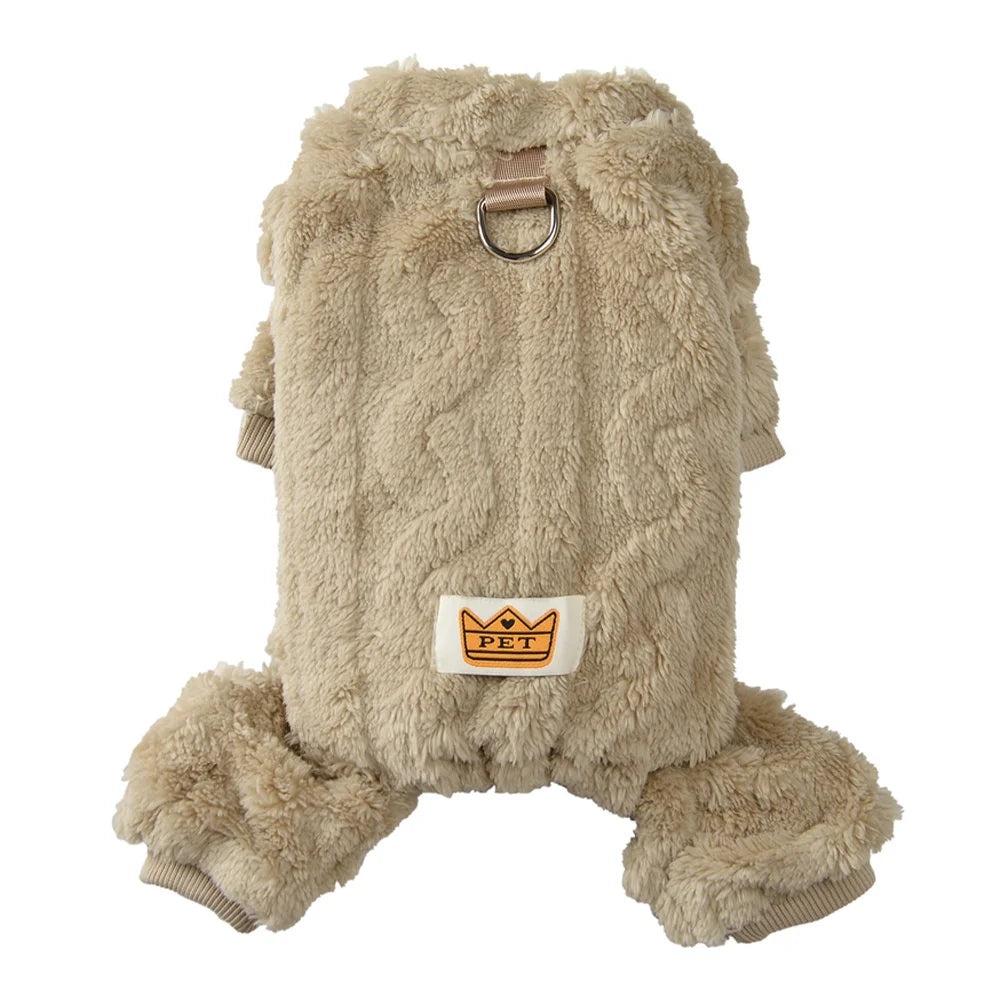 TrustiTails WinterWrap Fleece Dog Jumpsuit