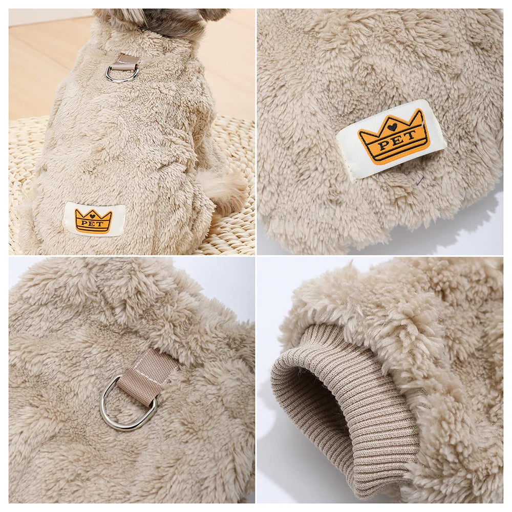 TrustiTails WinterWrap Fleece Dog Jumpsuit