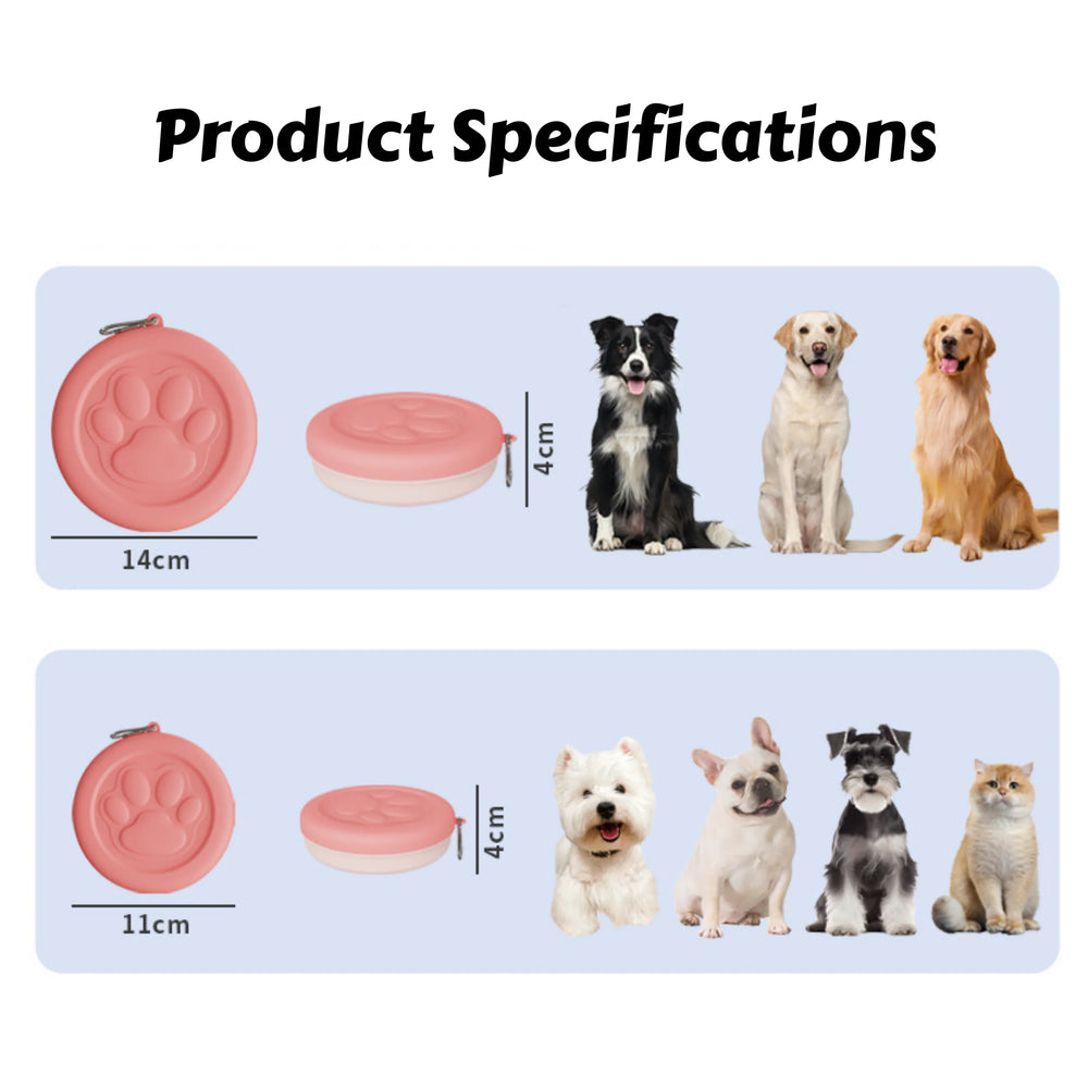 TrustiTails TrailBowl 2-in-1 Travel Pet Bowl