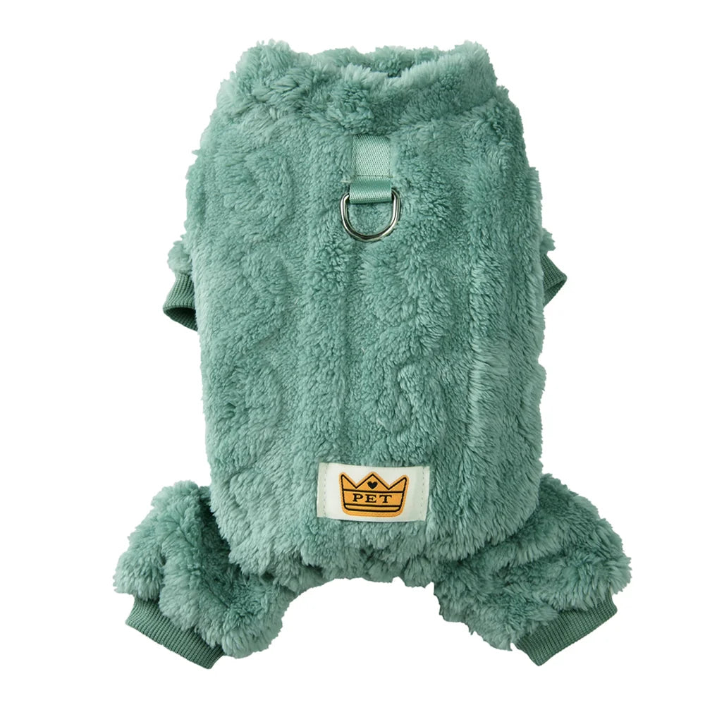 TrustiTails WinterWrap Fleece Dog Jumpsuit