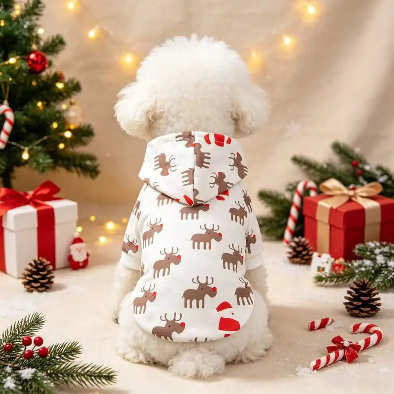 TrustiTails MerryPaws Christmas Pet Hoodie