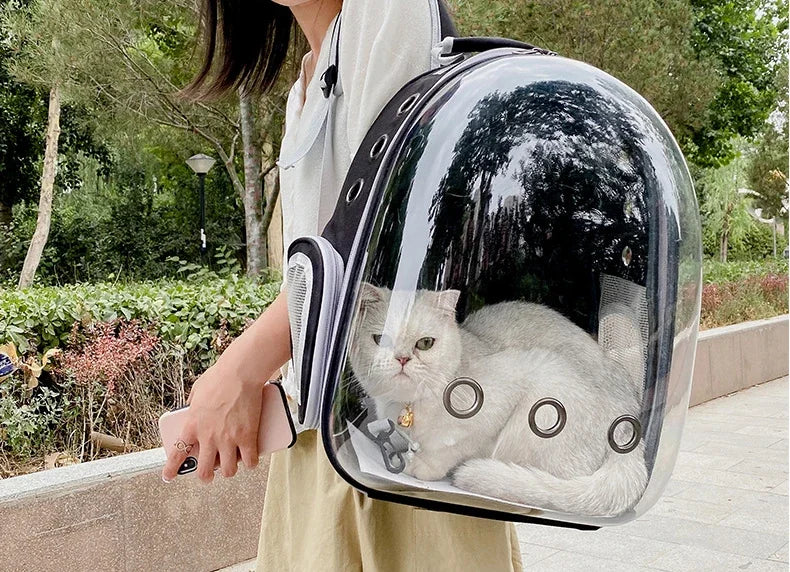 TrustiTails SkyPod Transparent Pet Carrier Backpack