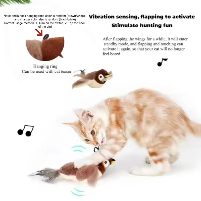 TrustiTails FlutterPal Flapping Bird Cat Toy
