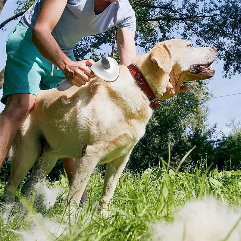TrustiTails FurSweep Self-Cleaning Pet Brush