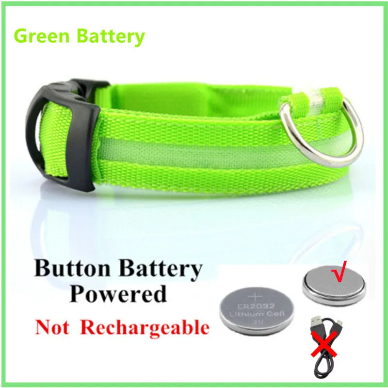 TrustiTails NightGlow LED Dog Collar