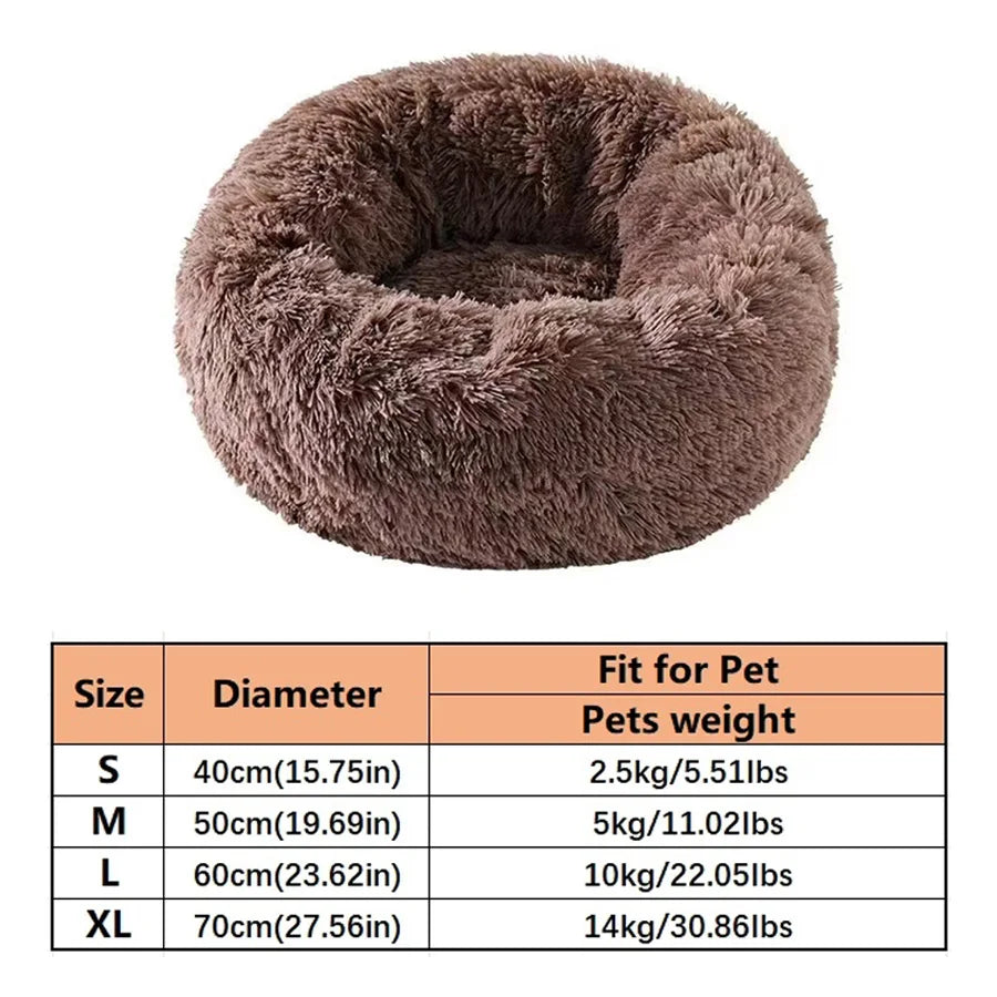 TrustiTails SnuggleRing Round Plush Pet Bed