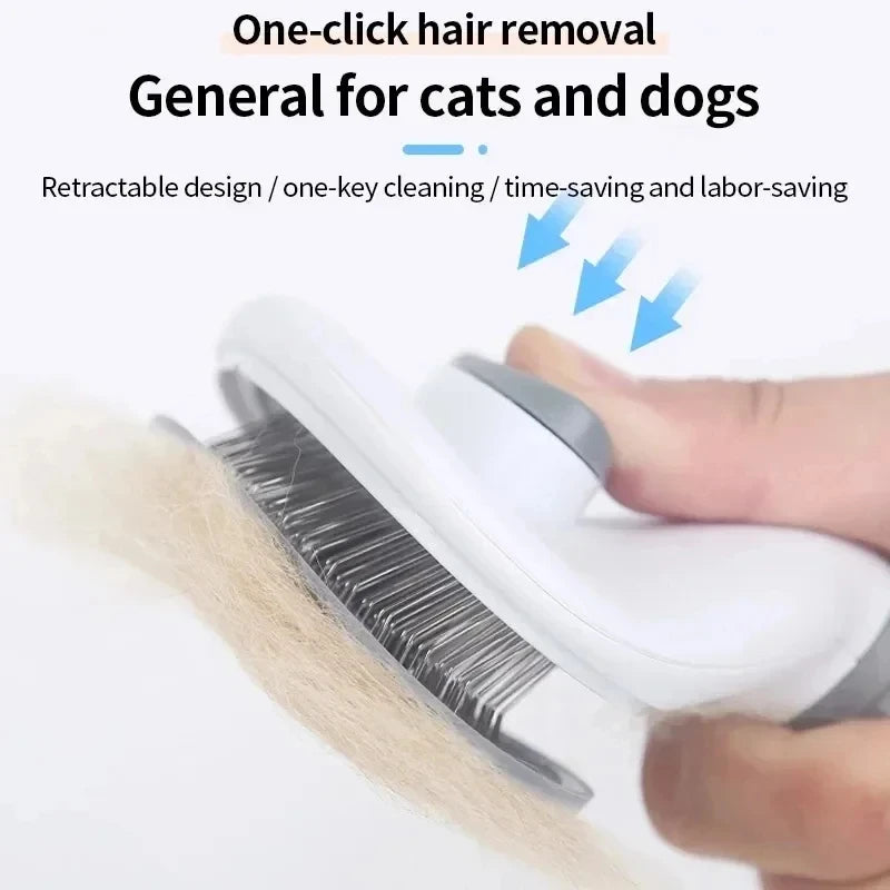 TrustiTails FurSweep Self-Cleaning Pet Brush