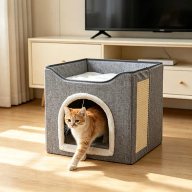 TrustiTails FoldNest Foldable Cat House