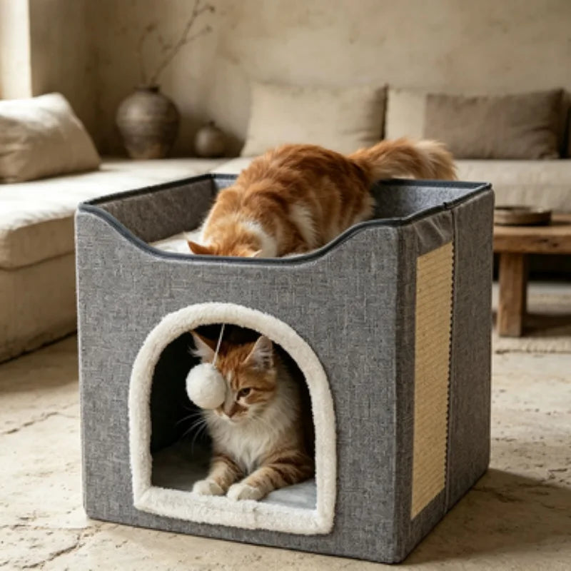 TrustiTails FoldNest Foldable Cat House
