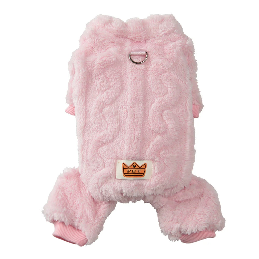 TrustiTails WinterWrap Fleece Dog Jumpsuit