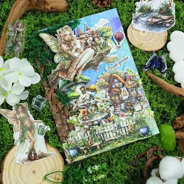 6 Pack 120 Sheets A5 Winter Wonderland Sticker Book, PET Pre Cut Vintage Decals for Journaling, Scrapbooking DIY Craft Supplies
