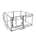 8 Panels Acrylic Dog Playpen Indoor Pet Exercise Fence Whelping Pen Box for Puppies Rabbits Small Animals Clear Pet Play Area