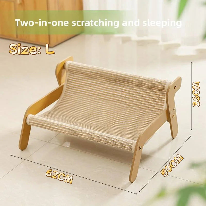 TrustiTails SisalNest 2-in-1 Cat Scratcher Lounge Bed