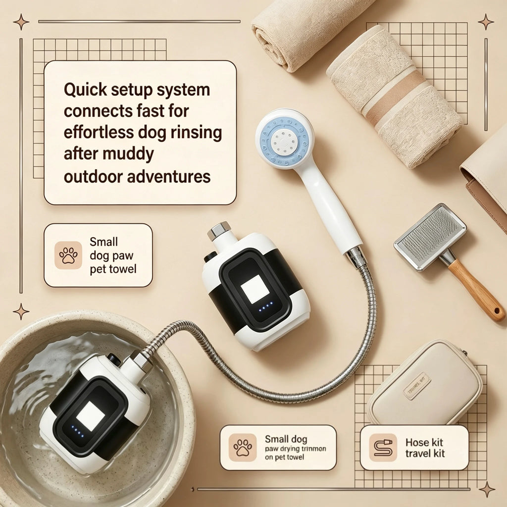 USB Rechargeable Portable Electric Shower Pump for Camping Outdoor Pet Wash Garden Cleaning Dormitory - Essential Shower Utility Tool