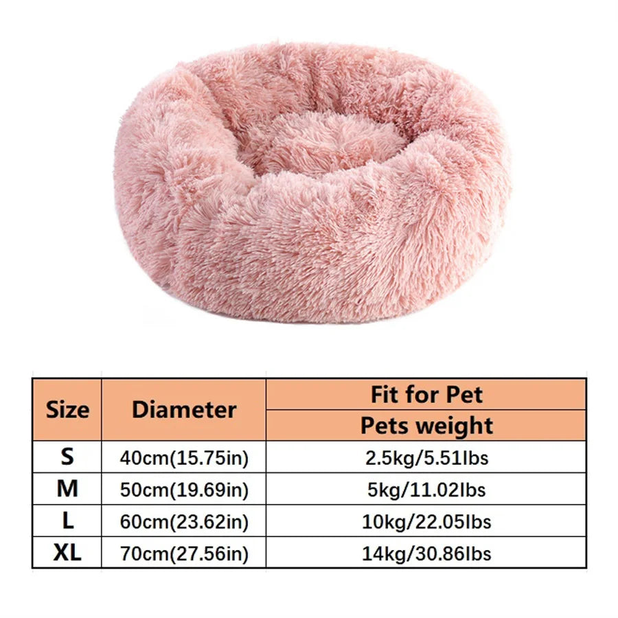 TrustiTails SnuggleRing Round Plush Pet Bed