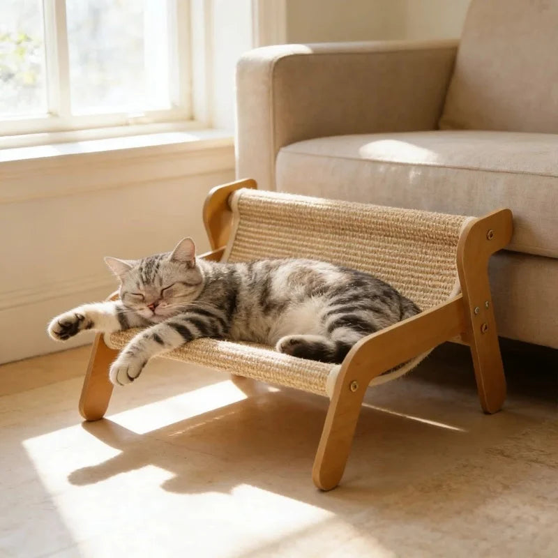 TrustiTails SisalNest 2-in-1 Cat Scratcher Lounge Bed