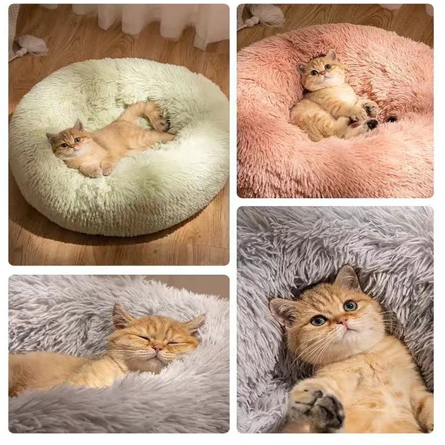 TrustiTails SnuggleRing Round Plush Pet Bed