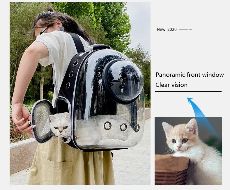 TrustiTails SkyPod Transparent Pet Carrier Backpack