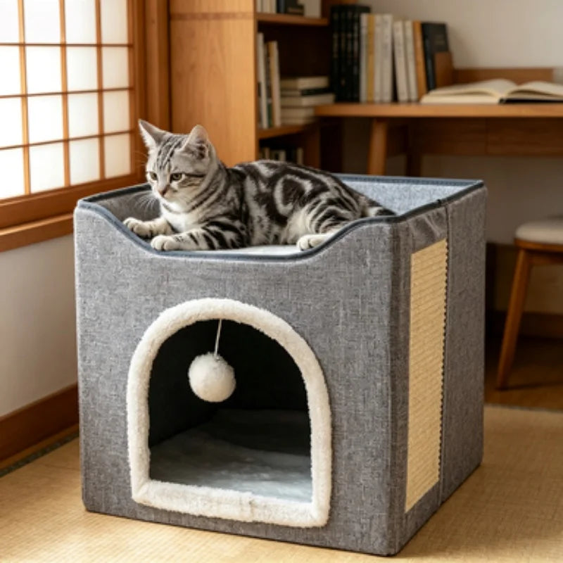TrustiTails FoldNest Foldable Cat House
