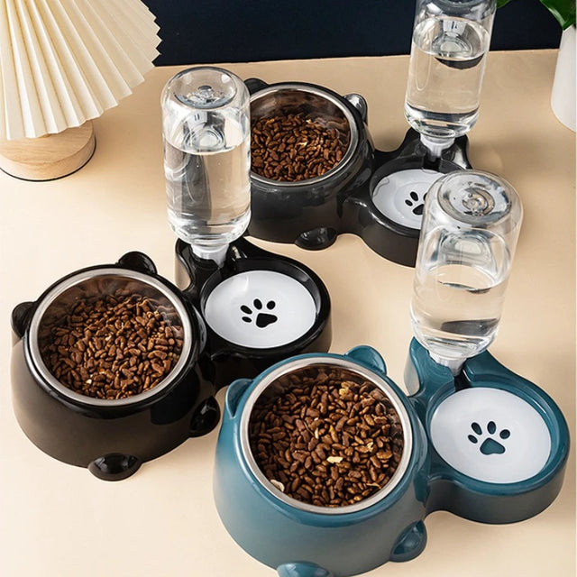 TrustiTails AutoServe Pet Feeder and Water Dispenser Set