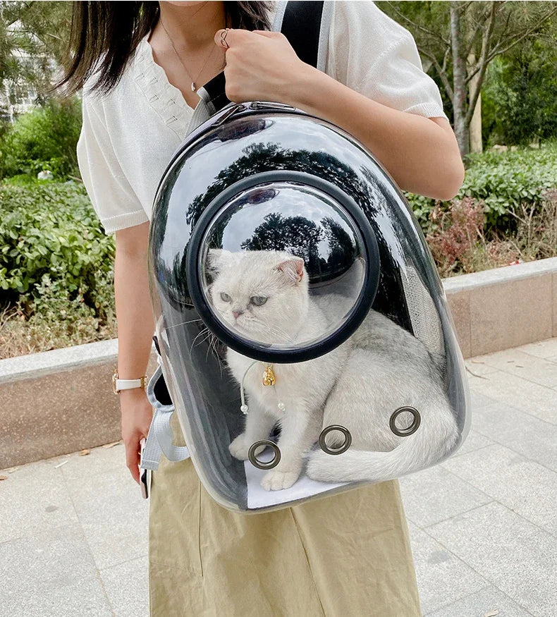 TrustiTails SkyPod Transparent Pet Carrier Backpack
