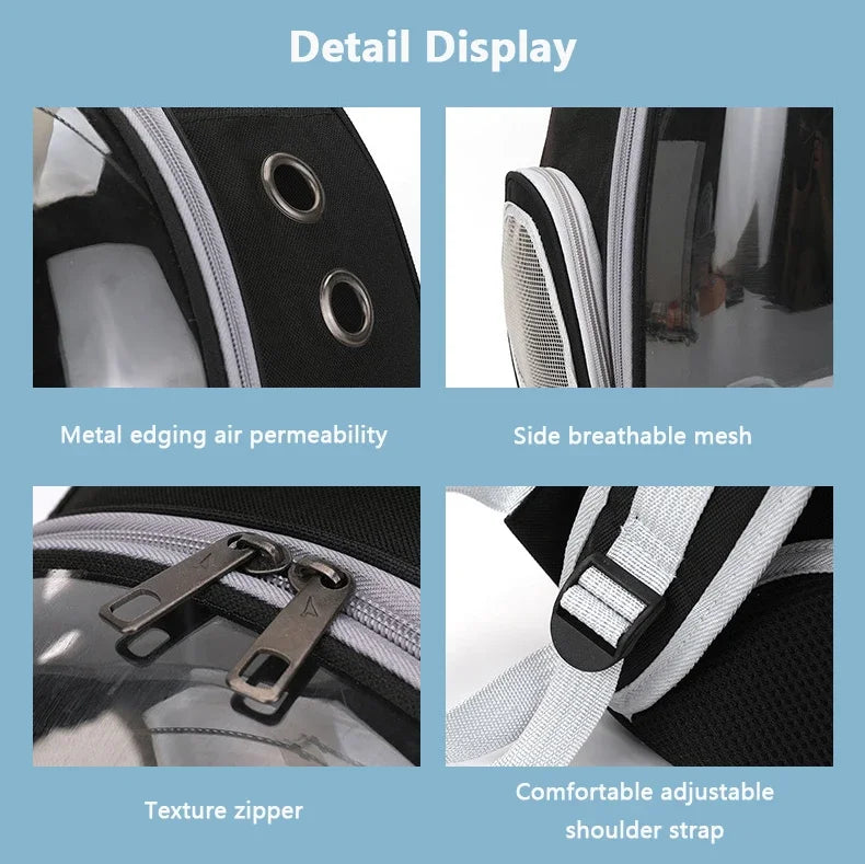 TrustiTails SkyPod Transparent Pet Carrier Backpack